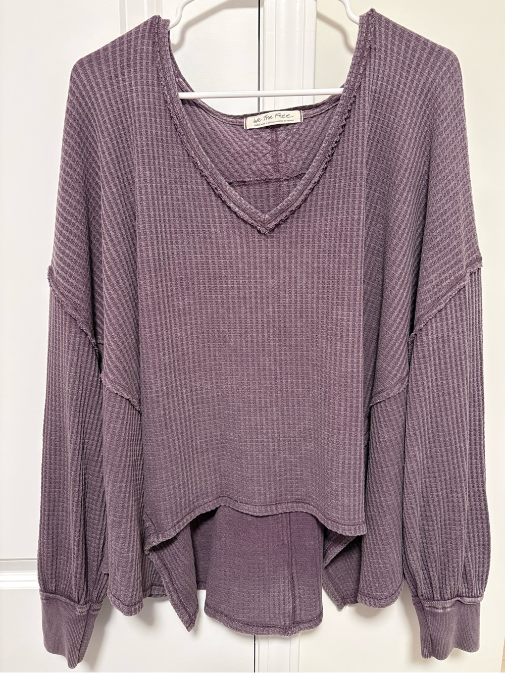 Free People Coraline Thermal V-Neck Top